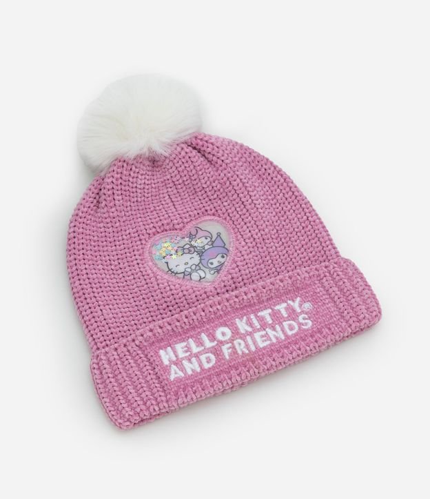 Gorro Infantil en Punto con Estampa Hello Kitty y Amigos  – Talle U