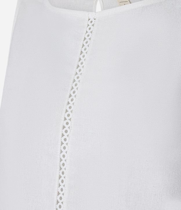 Blusa en Viscolino con com Recortes de Entremedios 6