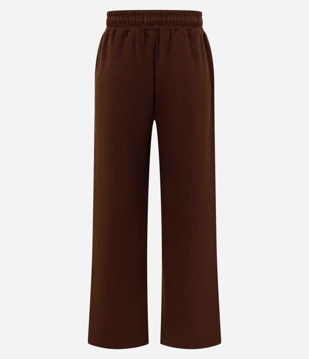 Pantalón Recto en Algodón con Felpa y Cintura Ajustable 7