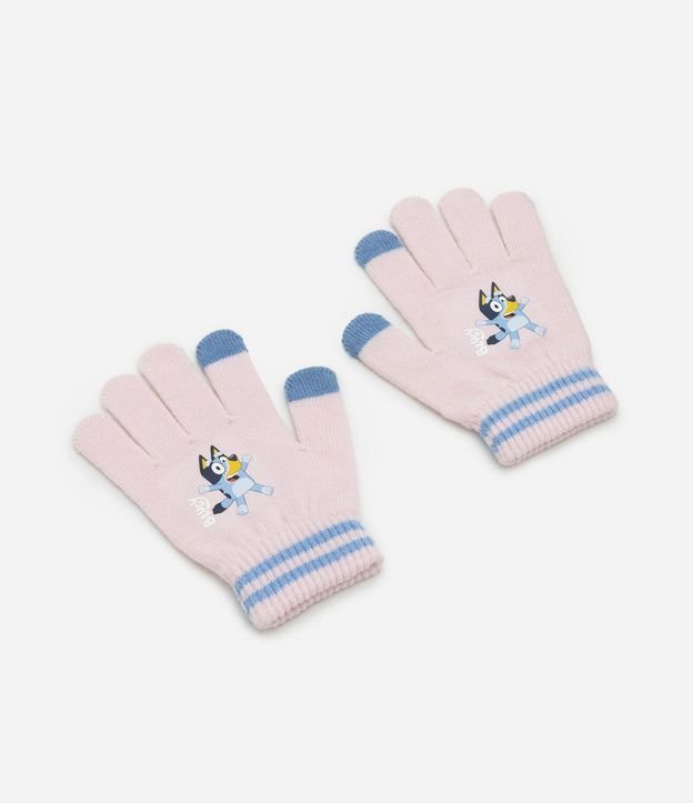 Guante Infantil en Efecto Punto Estampa de Bluey – Talle 3 a 12