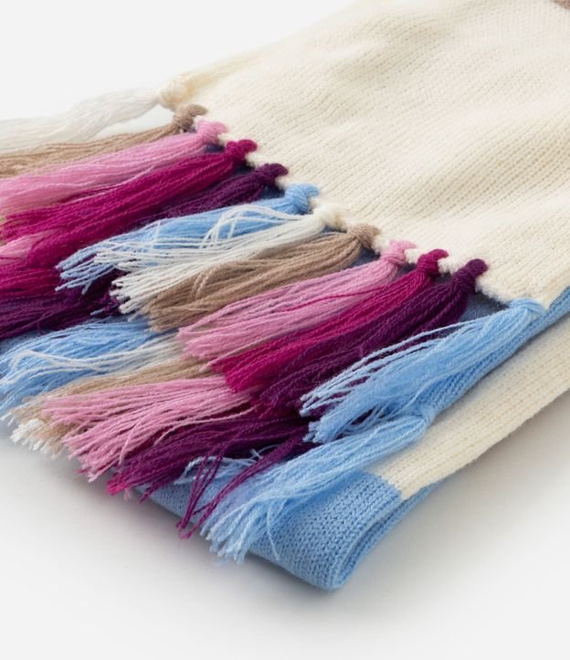 Bufanda Infantil en Punto Listrado con Franjas – Talle U 2