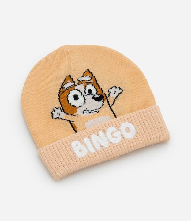 Gorro Infantil Reversible en Punto con Estampa Bluey y Bingo – Talle U