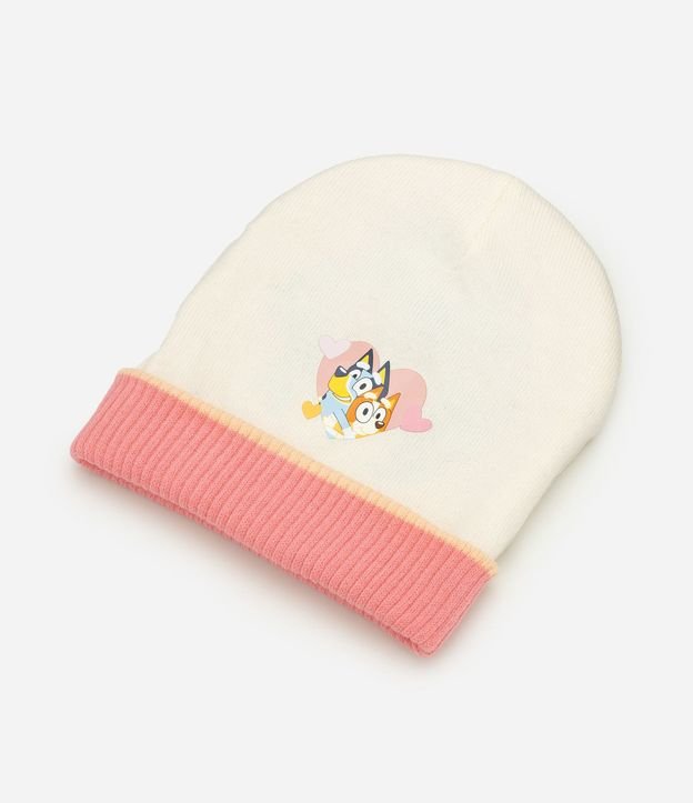 Gorro Infantil Reversible en Punto con Estampa Bluey y Bingo – Talle U 3