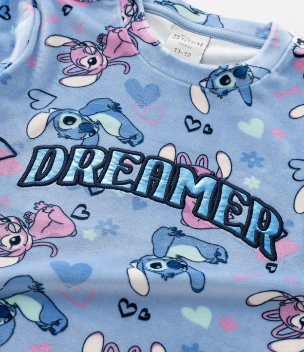 Pijama Infantil Stitch y Angel con Bordado Dreamer – Talle 5 a 14 años 11