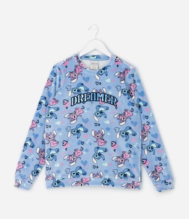 Pijama Infantil Stitch y Angel con Bordado Dreamer – Talle 5 a 14 años 3