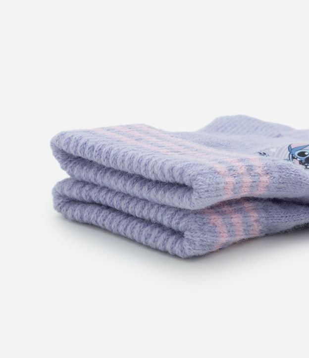 Guante Infantil en Punto con Estampado Stitch y Angel – Talle 3/4 a 9/12 3