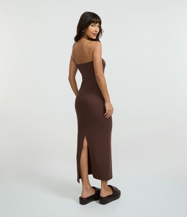 Vestido Sin Manga en Rib con Encaje 3