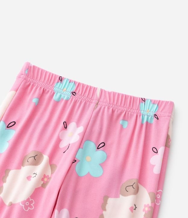 Pijama Infantil Largo en Plush con Estampa de Carpincho – Talle 2 a 6 años 8