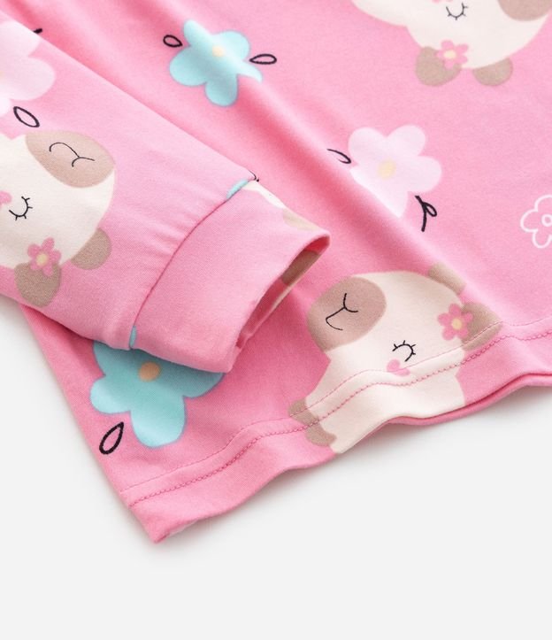 Pijama Infantil Largo en Plush con Estampa de Carpincho – Talle 2 a 6 años 10