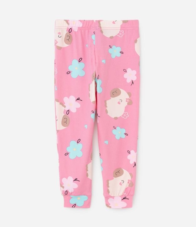 Pijama Infantil Largo en Plush con Estampa de Carpincho – Talle 2 a 6 años 5
