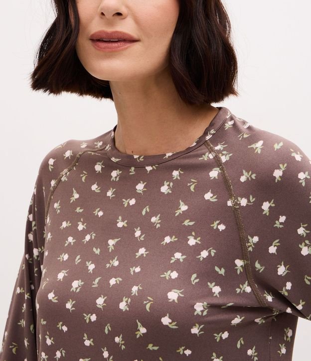 Blusa de Pijama con Estampado Floral Peach Touch 4
