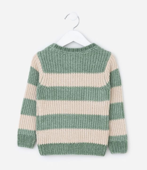 Suéter Infantil en Chenille con Rayas en Blocos – Talle 1 a 5/6 años 3