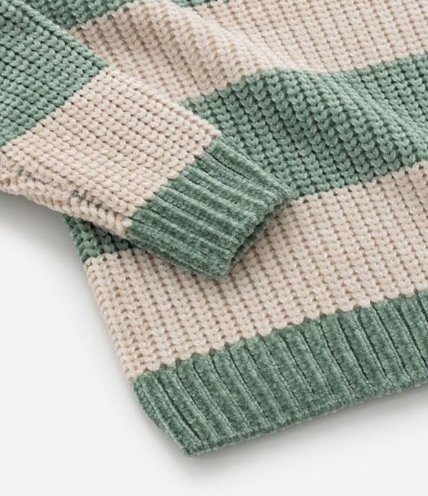 Suéter Infantil en Chenille con Rayas en Blocos – Talle 1 a 5/6 años 6