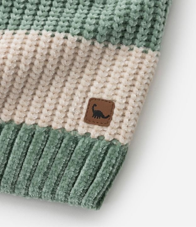 Suéter Infantil en Chenille con Rayas en Blocos – Talle 1 a 5/6 años 8