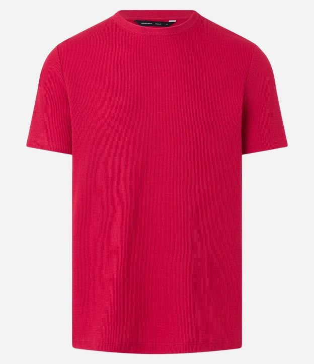 Remera Regular en Algodón con Textura Waffle 6