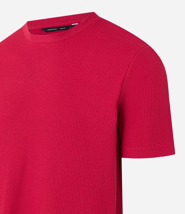 Remera Regular en Algodón con Textura Waffle 7