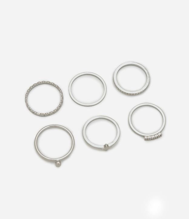 Kit 06 Anillos en Metal Delicados 1