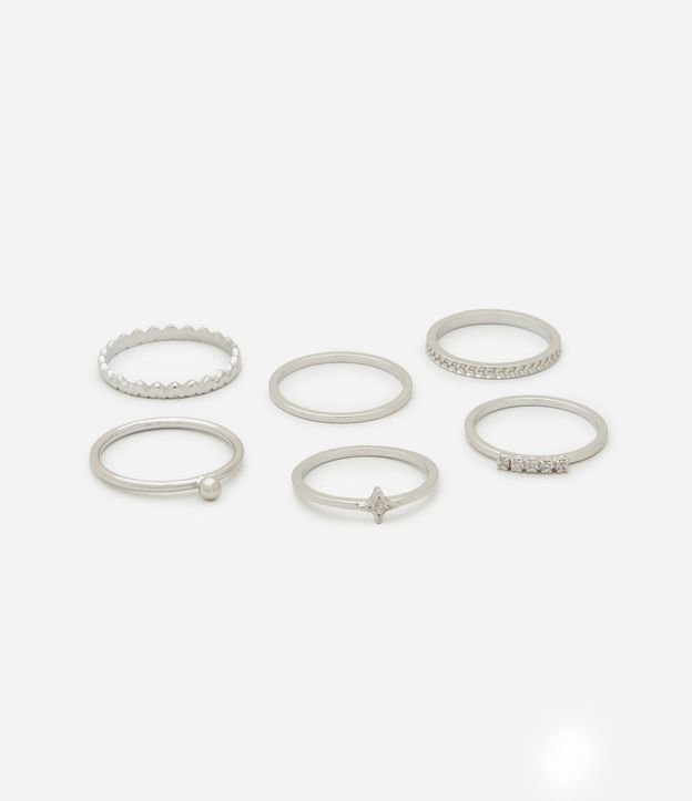 Kit 06 Anillos en Metal Delicados 2