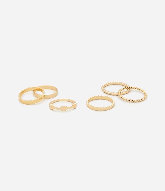 Kit 06 Anillos en Metal Delicados 2