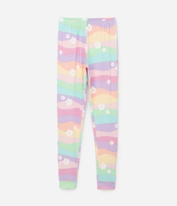 Pijama Largo Infantil con Estampa Colorida - Talle 7 A 16 años 4