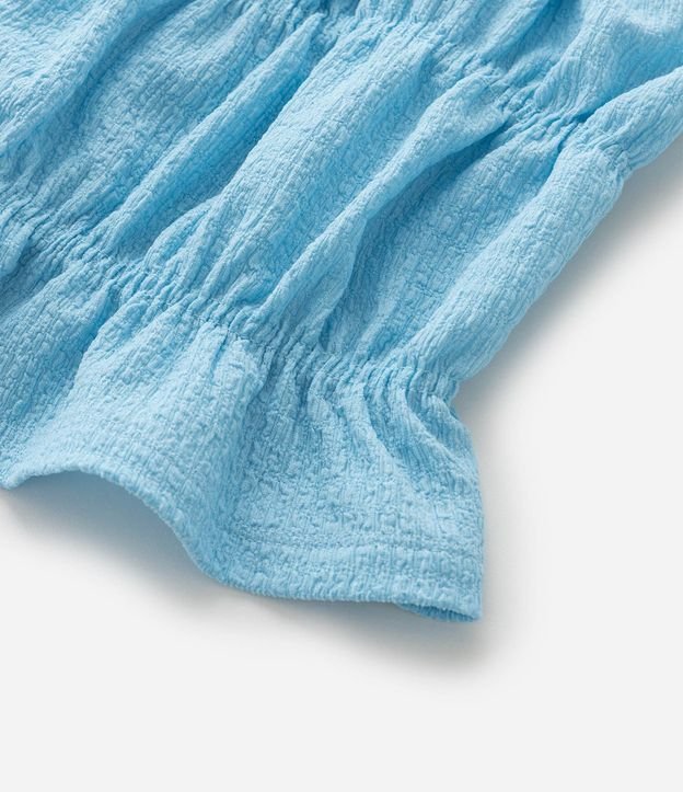 Blusa Infantil de Bretel Fino Texturizada con Lastex - Talle 5 a 14 años 5