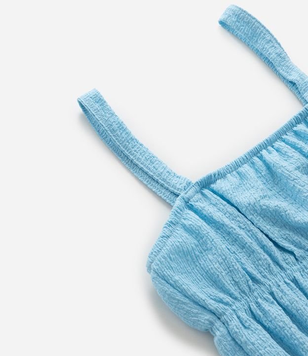 Blusa Infantil de Bretel Fino Texturizada con Lastex - Talle 5 a 14 años 6