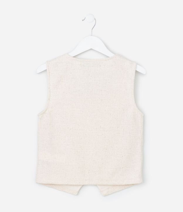 Blusa Infantil con Abotonado de Corazones Texturizada - Talle 5 a 14 años 2