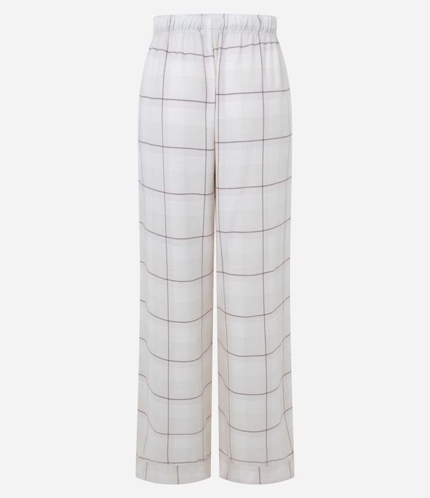 Pantalón de Pijama en Franela de Cuadros 6