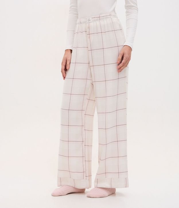 Pantalón de Pijama en Franela de Cuadros 2