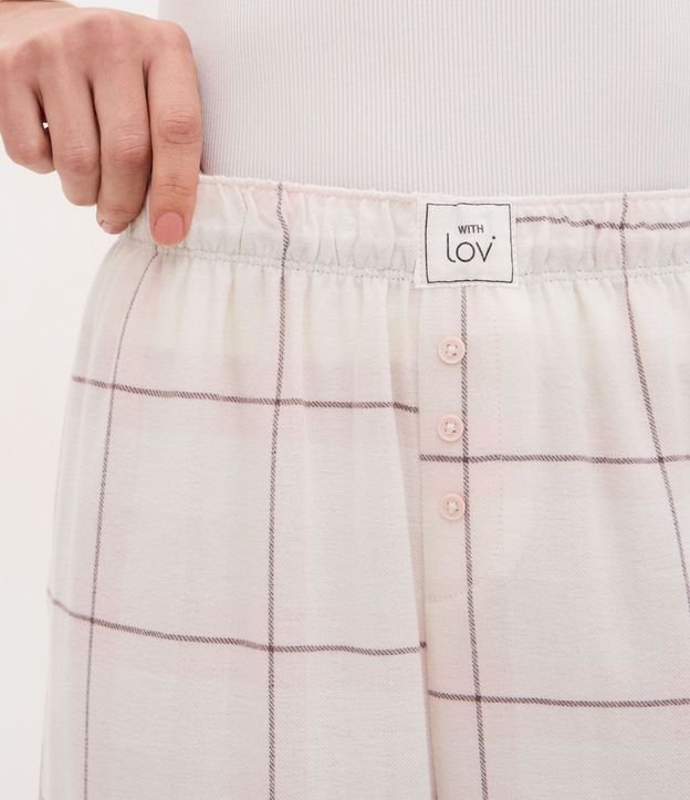 Pantalón de Pijama en Franela de Cuadros 3