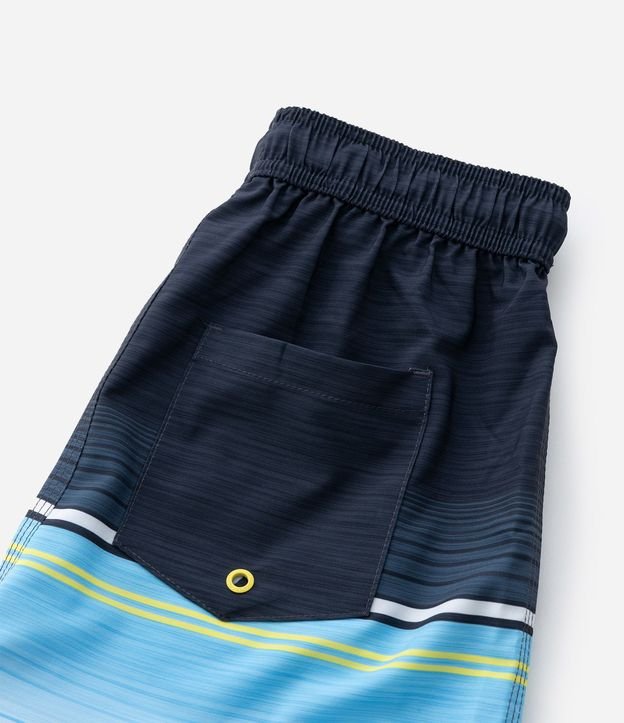 Bermuda Infantil de Baño con Estampa de Rayas -Talle 5 a 14 años 6