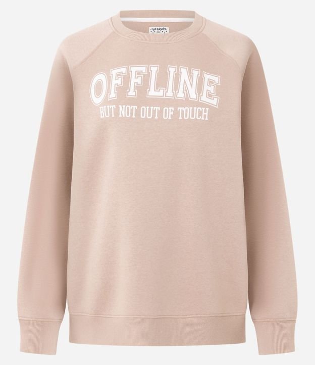 Blusa Regular en Algodón con Lettering Offline 3