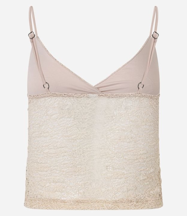 Blusa en Encaje con Breteles Finos y Textura 7