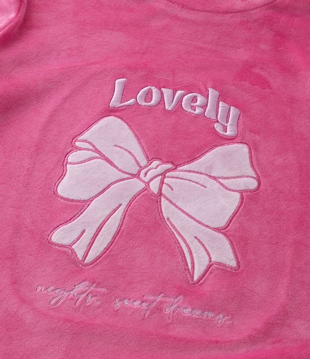 Pijama Infantil Largo con Estampa de Moñitas en Relieve – Talle 5 a 14 años 12