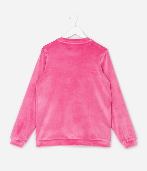 Pijama Infantil Largo con Estampa de Moñitas en Relieve – Talle 5 a 14 años 4