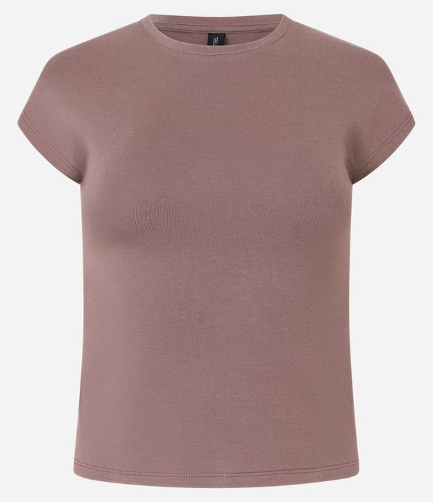 Blusa Básica en Rib con Hombro Caído 5