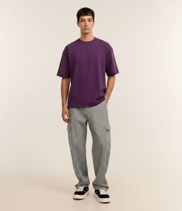 Pantalón Baggy de Jean con Bolsillos Cargo 5