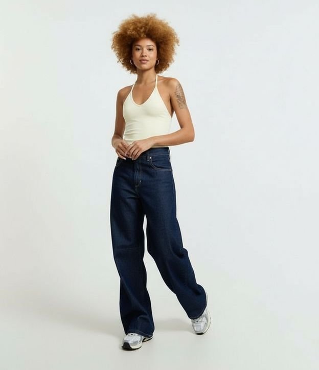 Blusa Cropped Frente Única en Cotton con Lazo 5