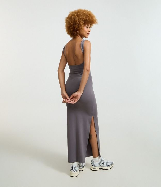 Vestido Long Midi en Poliamida con Escote en la Espalda 4