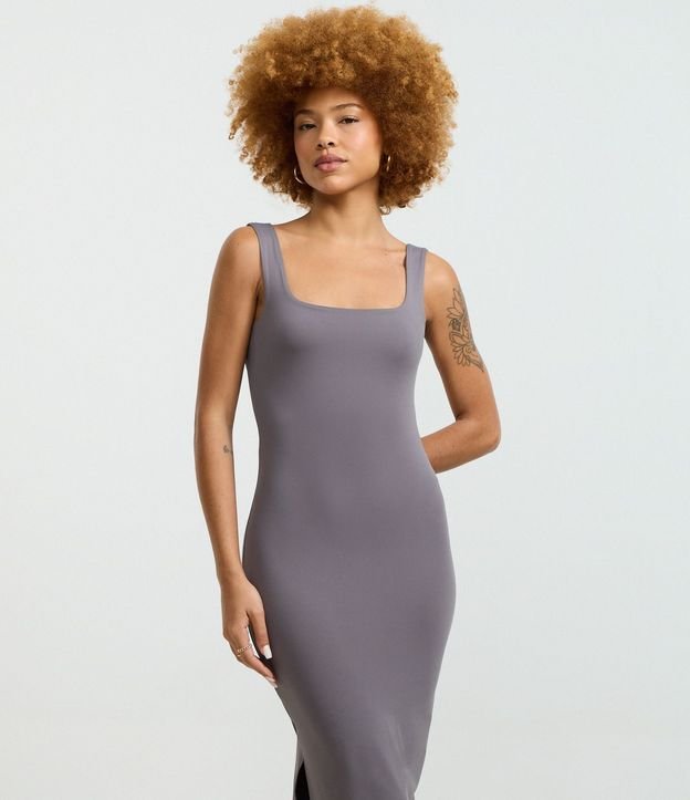 Vestido Long Midi en Poliamida con Escote en la Espalda 6