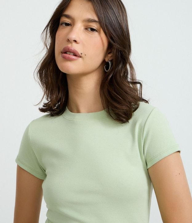 Blusa Básica Justa y Alargada en Rib 4