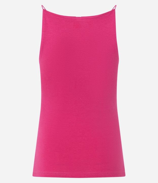 Blusa sin Manga con Escote Halter y Alça Elástico 8