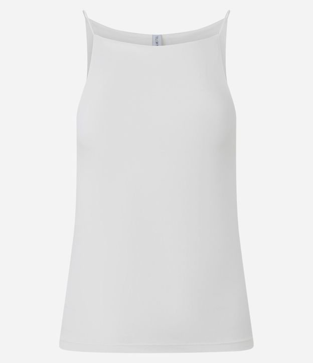 Blusa sin Manga con Escote Halter y Alça Elástico 6