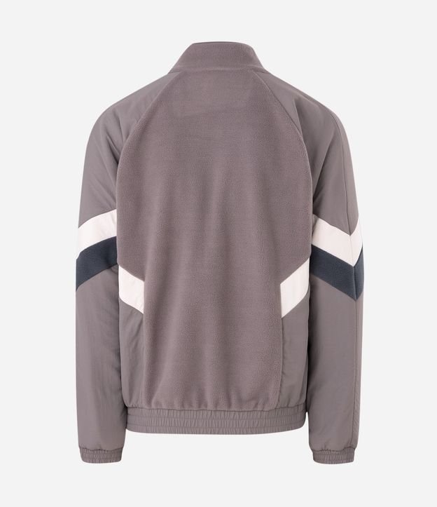 Buzo Masculino de Fleece con Cierre y Recortes Contrastantes 5