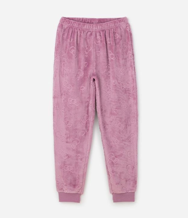 Pijama Infantil Largo con Hello Kitty en Relieve – Talle 5 a 14 años 4