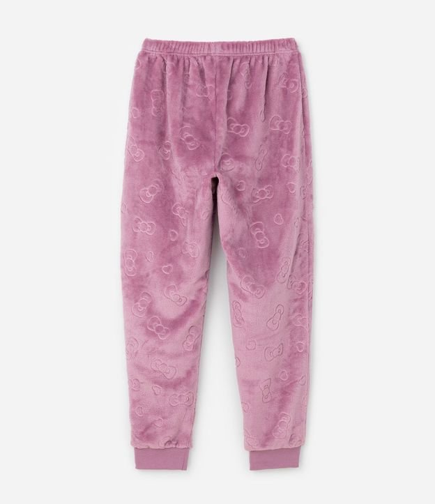 Pijama Infantil Largo con Hello Kitty en Relieve – Talle 5 a 14 años 5