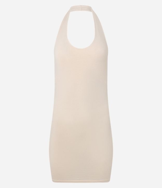 Vestido Corto en Algodón en Frente Unica 6