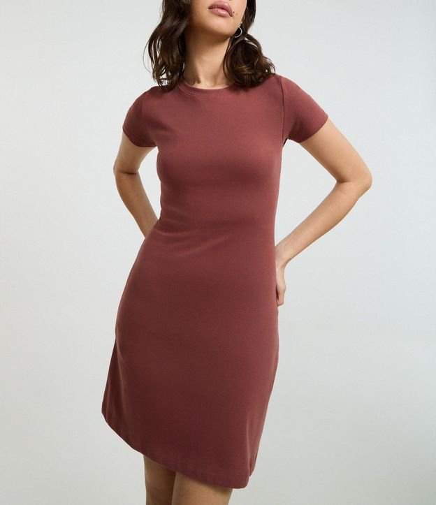 Vestido Corto en Rib Básico 2