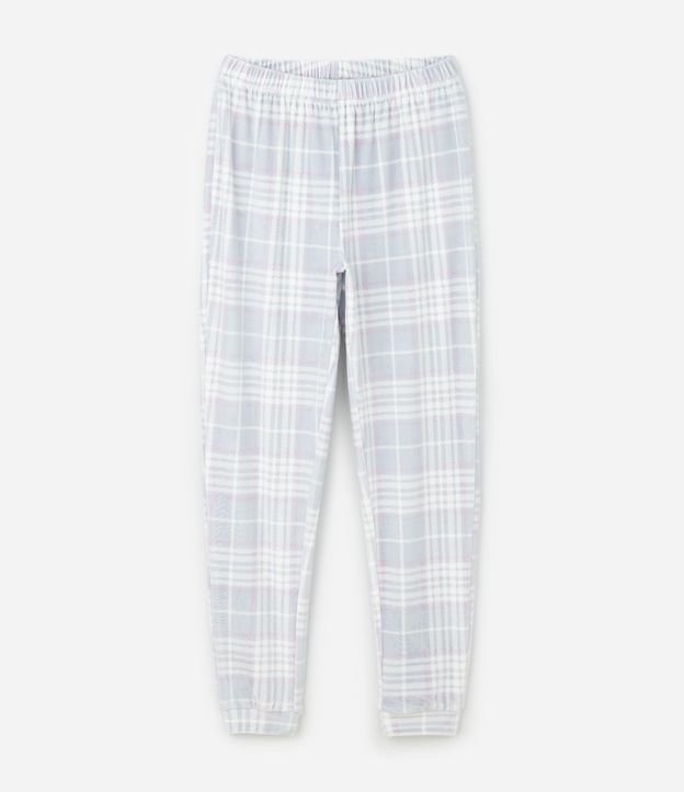 Pijama Infantil Canelado College con Pantalón de Cuadros – Talle 7 a 16 años 4
