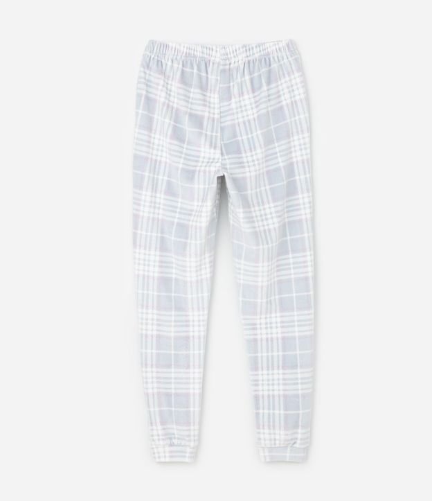 Pijama Infantil Canelado College con Pantalón de Cuadros – Talle 7 a 16 años 5